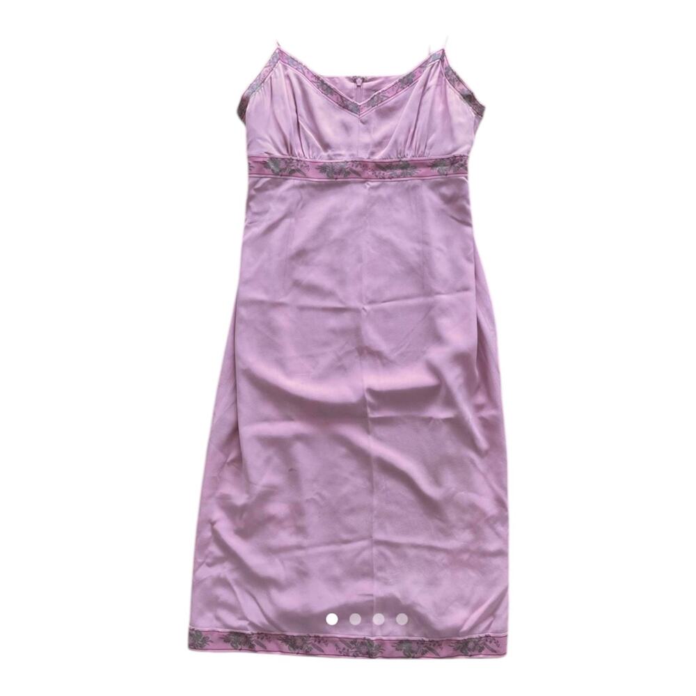 Vintage 90s j crew pink silk dress - Picture 5 of 6